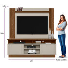Conjunto Para Tv Até 60 Polegadas Rack Sérvia E Painel Aurora