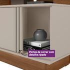 Conjunto Para Tv Até 60 Polegadas Rack Sérvia E Painel Aurora
