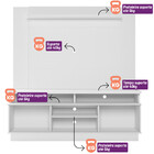 Conjunto Para Tv Até 60 Polegadas Rack Sérvia E Painel Aurora