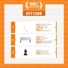 Conjunto Pé Central Coluna Para Gôndolas New Plus 1,70m Base