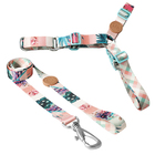 Conjunto Peitoral Antipuxao E Guia G Rosa Laguna