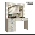 Conjunto Penteadeira Camarim 184x136cm Anne E Espelho Decorat