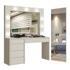 Conjunto Penteadeira Camarim 184x136cm Anne E Espelho Retangu