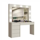 Conjunto Penteadeira Camarim 184x136cm Anne E Espelho Retangu