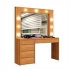 Conjunto Penteadeira Camarim 184x136cm Anne E Espelho Retangu