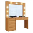 Conjunto Penteadeira Camarim 5 Gavetas Bulgária E Painel Para