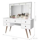 Conjunto Penteadeira E Banqueta Recife Branco