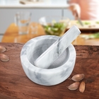 Conjunto Pilão C/socador De Mármore Marin 12x6cm