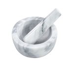 Conjunto Pilão C/socador De Mármore Marin 12x6cm