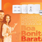 Conjunto Placa 4x4 6 Posto Branca Com Suporte Margirius B3