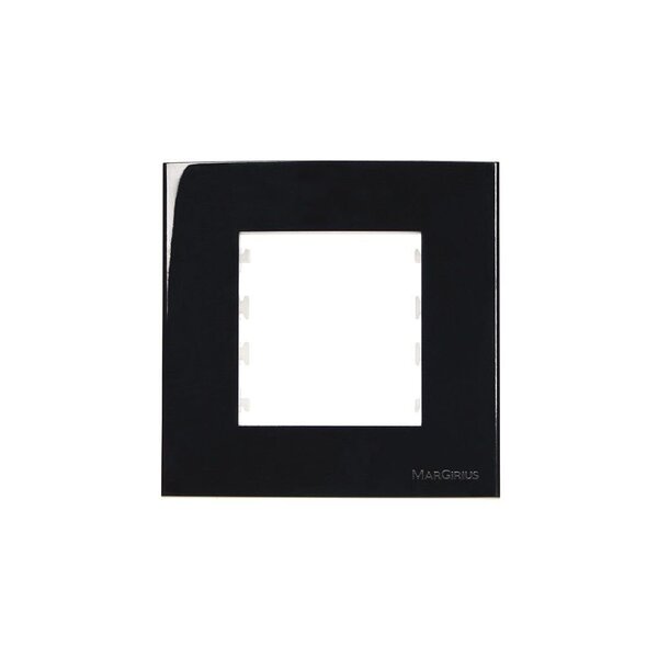 Conjunto Placa Com Suporte P/ Movel 80x80 Ebony - Sleek