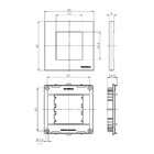 Conjunto Placa Com Suporte P/ Movel 80x80 Ebony - Sleek