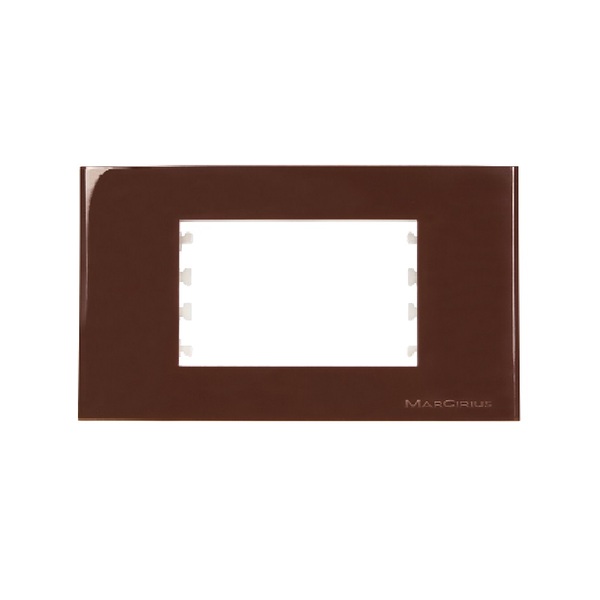 Conjunto Placa Com Suporte Para Movel Marrom Sleek - Margirius