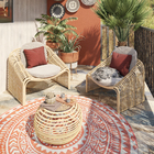 Conjunto Poltrona Alumínio Bellis 2 Lugares 85x74x73cm Naterial