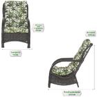 Conjunto Poltrona Com Mesa Varanda Área Externa Jardim Alumín