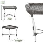 Conjunto Poltrona Com Mesa Varanda Área Externa Jardim Alumín