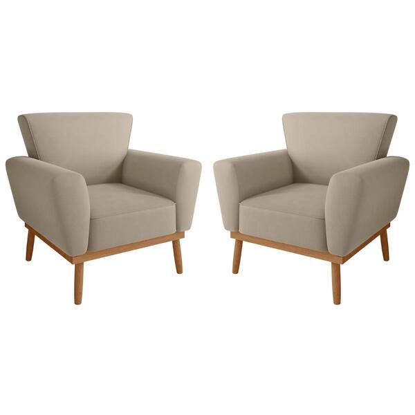 Conjunto Poltrona Decorativa Balneária Inca Castor