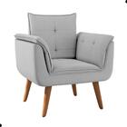 Conjunto Poltrona Decorativa Japeri Linha Cinza