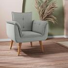 Conjunto Poltrona Decorativa Japeri Linha Grafite