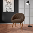 Conjunto Poltrona Decorativa Maricá Inca Marrom