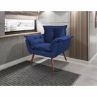 Conjunto Poltrona E Namoradeira Opala Veludo  Imbuia