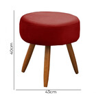 Conjunto Poltrona E Puff Decorativo Opala Veludo Star Confort