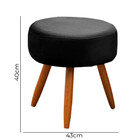 Conjunto Poltrona E Puff Decorativo Opala Veludo Star Confort