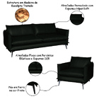 Conjunto Poltrona E Sofá Decorativo Sala De Estar América 4 L