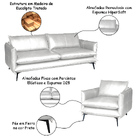 Conjunto Poltrona E Sofá Decorativo Sala De Estar América 4 L