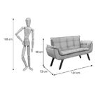 Conjunto Poltrona Namoradeira E 02 Poltronas Bella Pés Em Mad