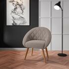 Conjunto Poltrona Para Sala De Recepção Celina Inca Sépia