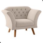 Conjunto Poltrona Para Sala De Recepção Moreira Inca Areia