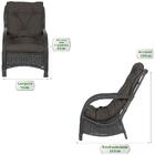 Conjunto Poltronas Com Mesa Jardim Varanda Área Externa Desca