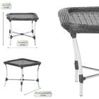 Conjunto Poltronas Com Mesa Jardim Varanda Área Externa Desca