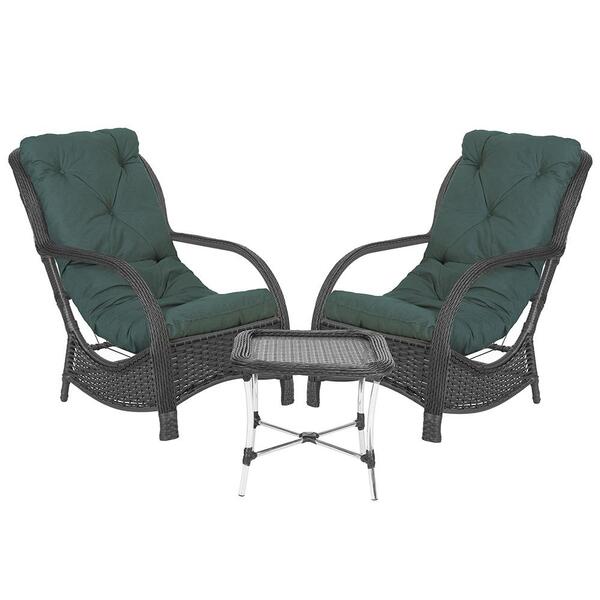 Conjunto Poltronas Com Mesa Jardim Varanda Área Externa Desca