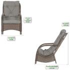 Conjunto Poltronas Com Mesa Jardim Varanda Área Externa Desca