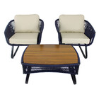 Conjunto Poltronas, Namoradeira E Mesa Milão Trama Original