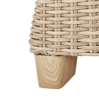 Conjunto de Poltronas para Jardim 90x63x70cm Medena 2 Lugares Alumínio e Poliéster Bege Naterial