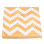 Conjunto Porta Copos Bambu Anji Zig Zag 4 Peças