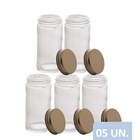 Conjunto Porta Papel Toalha 6 Em 1 Cromado Com 5 Potes Para T