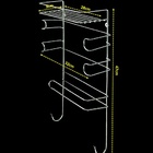 Conjunto Porta Papel Toalha 6 Em 1 Cromado Com 6 Potes Para T