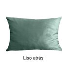 Conjunto Porta Travesseiro Em Veludo Drapeado Verde Menta