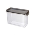 Conjunto Pote Hermético Trava Mais Acrílico Cristal 1,9 Litro