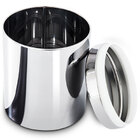 Conjunto Potes Inox Para Mantimentos Com Tampa 3 Peças Cozinha