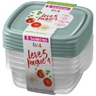 Conjunto Potes Plásticos 530ml Sanremo Leve 5 Pague 4