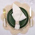 Conjunto Prato Raso Verde E Prato Sobremesa Em Cerâmica Bosqu