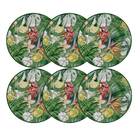 Conjunto Prato Sobremesa 6 Peças Paraiso Tropical - Alleanza