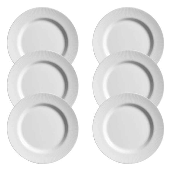 Conjunto Prato Sobremesa Plissan Relevo Plus Com 6 Pcs