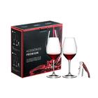 Conjunto Presente 2 Taças Riedel + Abridor De Vinho Premium