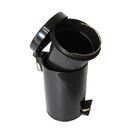 Conjunto Preto E Dourado Para Banheiro-lixeira Com Pedal+esco